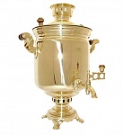 Жаровый (угольный) тульский самовар «Банка», 5л - (латунь) восстановленный