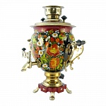 Самовар расписной «Маки», 3л (С-к/ж)
