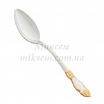 Ложка столовая «Серебряная Роза» с позолотой (Мельхиор, Кольчугино)