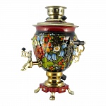 Самовар расписной «Колокольчики», 3л (С-к/ж)