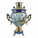 Самовар расписной «Чайки над морской волной», 3л (С-п/ж)